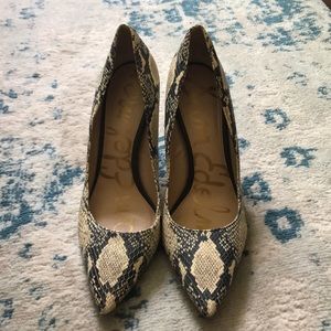 Sam Edelman snake print heels